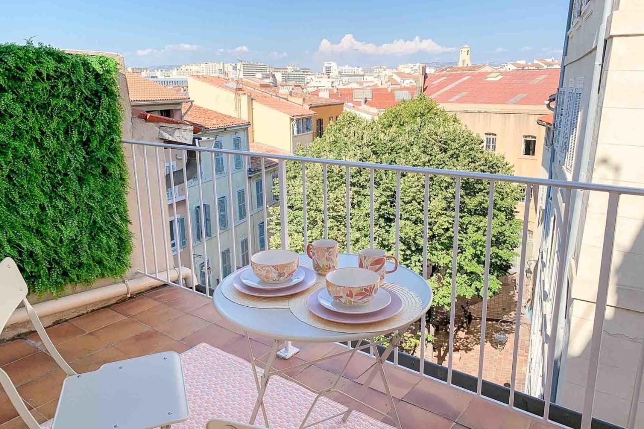 Apartamento Le Perchoir - Terrasse & Clim Au Coeur Du Panier Marsella Exterior foto